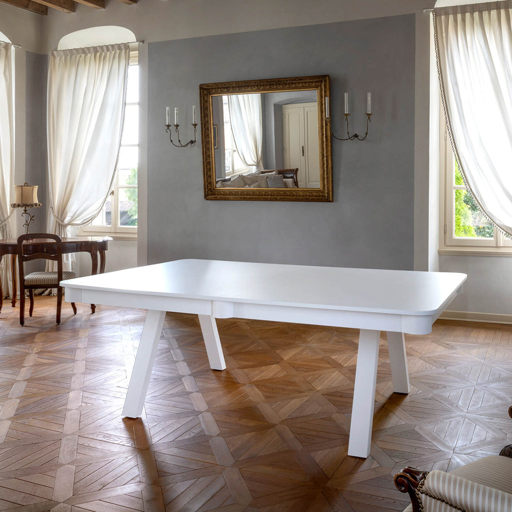 Wooden Pool & Dining Table Combo