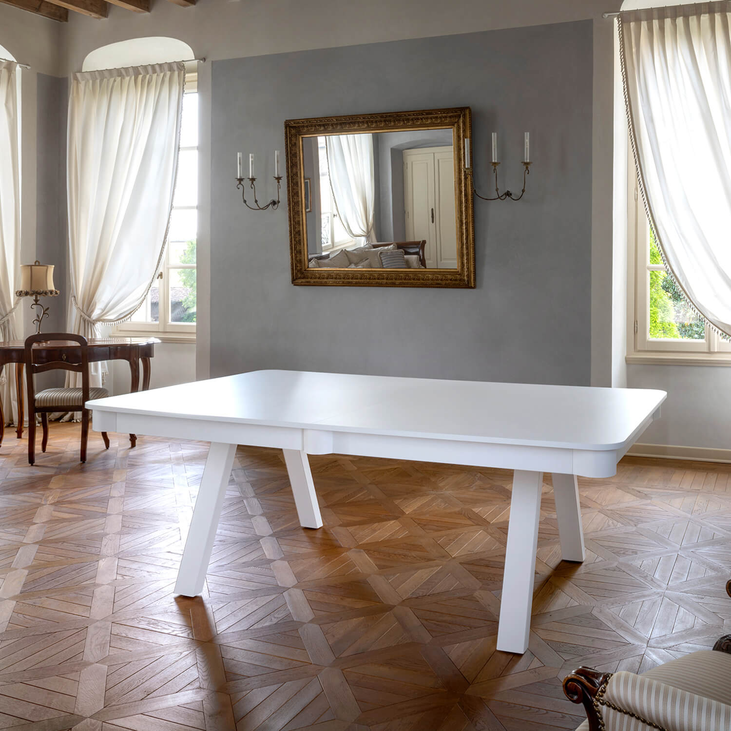 Wooden Pool & Dining Table Combo