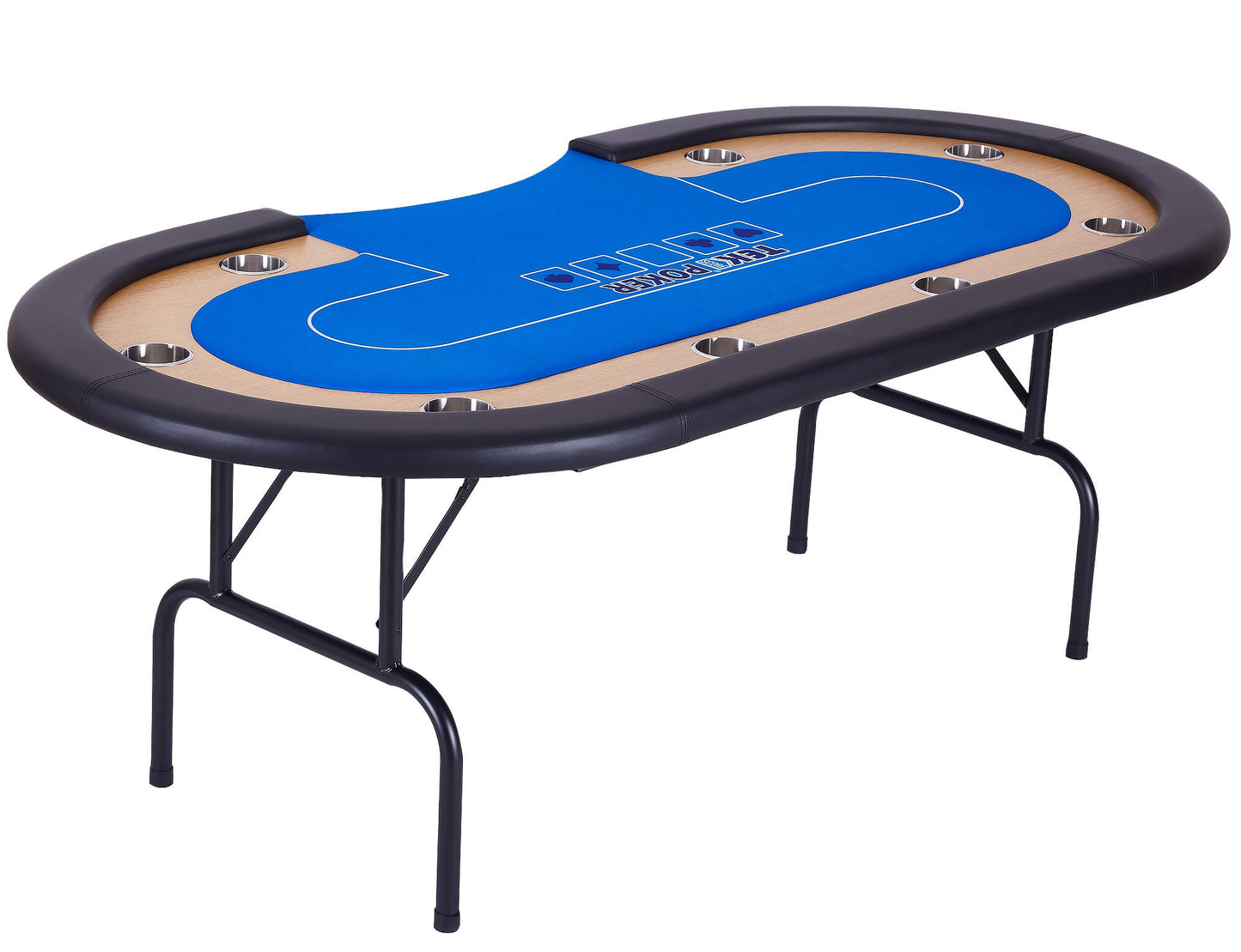 Tekscore Pro Folding Leg 7ft Poker Table With Dealer Position