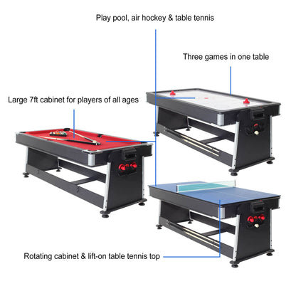 Strikeworth 7 foot Multi Games Table