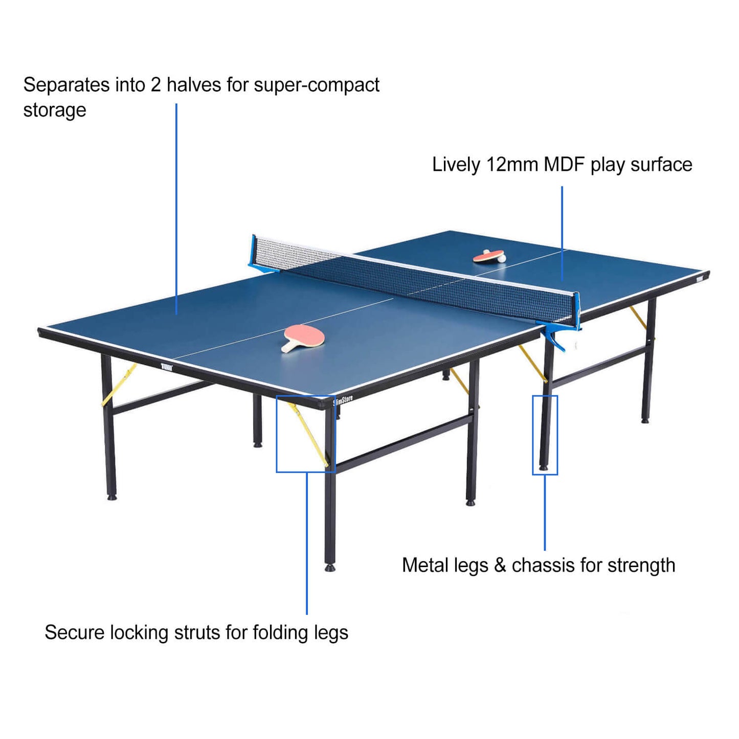 Tekscore SlimStore Indoor Table Tennis