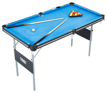 Tekscore Compact 4ft 6in Folding Leg Snooker/ Pool Table