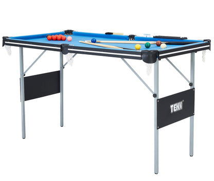 Tekscore Compact 4ft 6in Folding Leg Snooker/ Pool Table