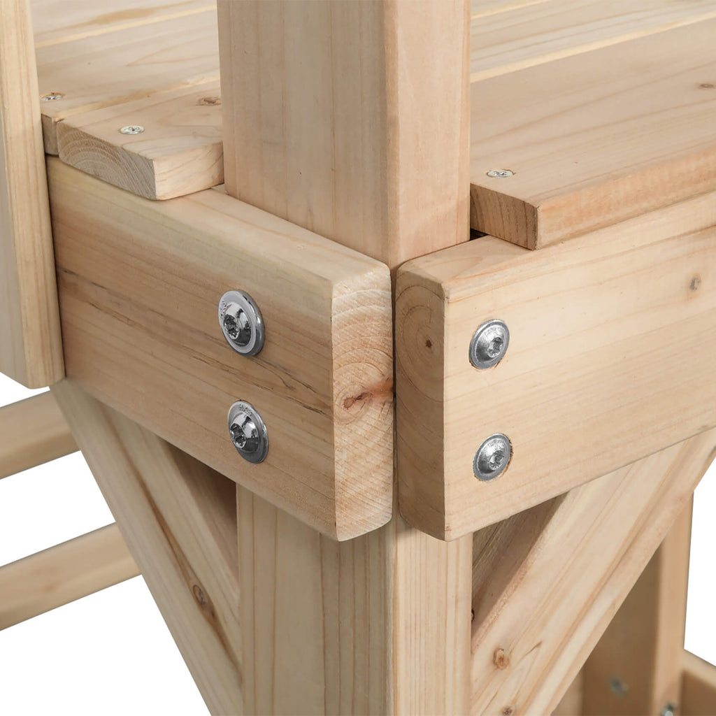 Wooden Tower With Swings & Slide