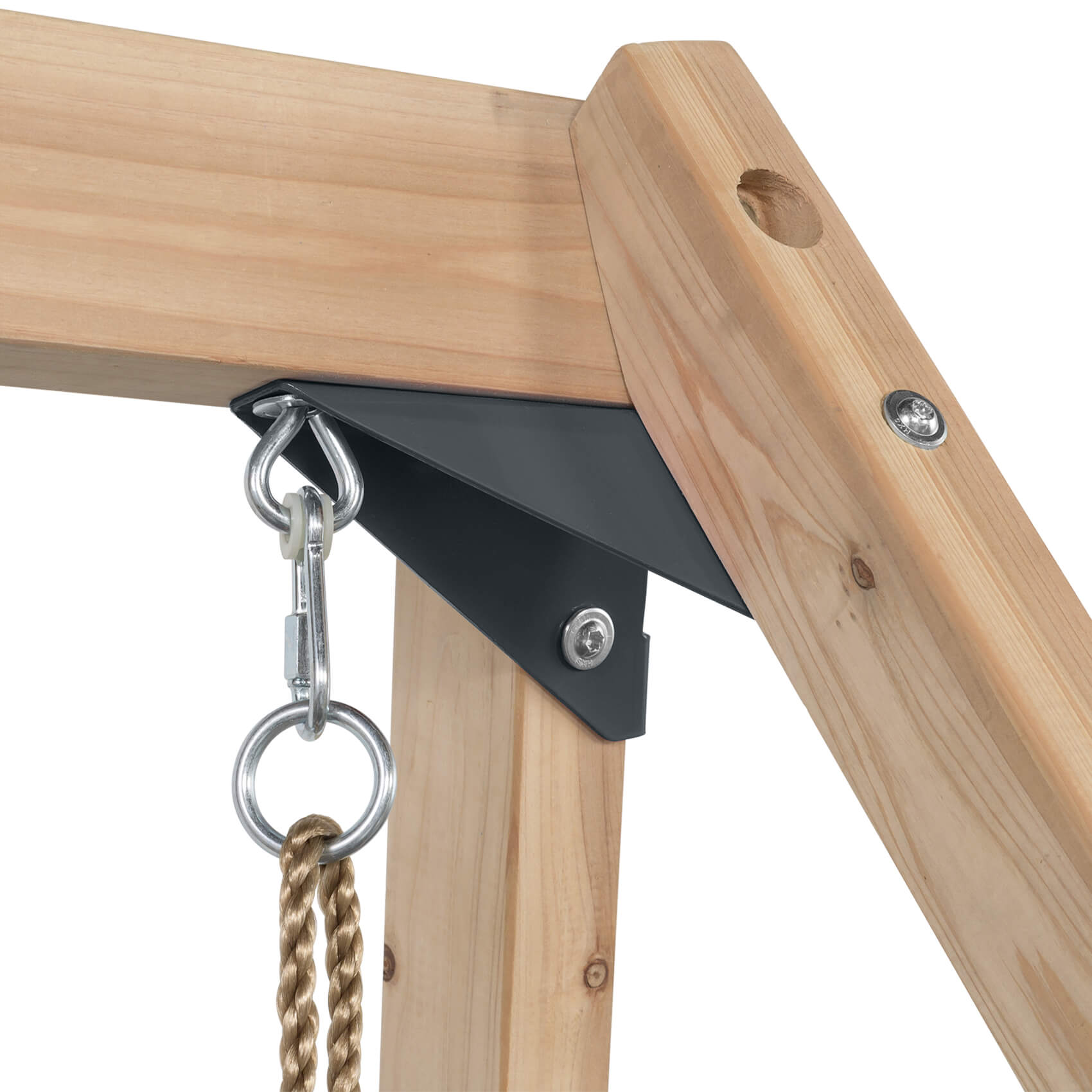 Wooden Tower With Swings & Slide