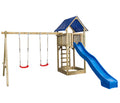 Wooden Climbing Frame Tower With Swing Set/ Slide