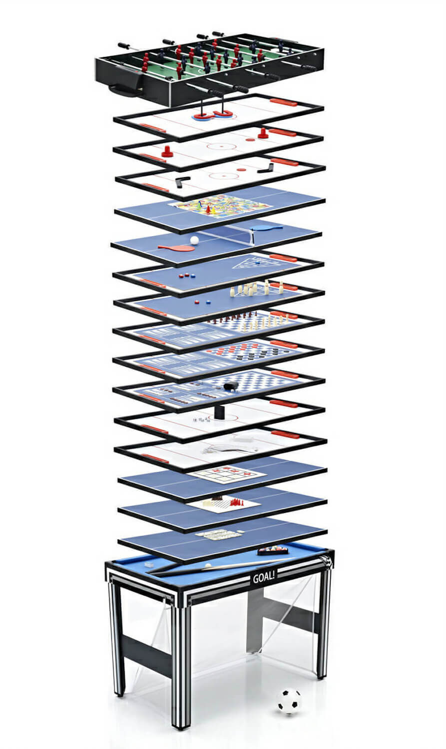 Tekscore Goal21-in1 4ft Multi Games Table